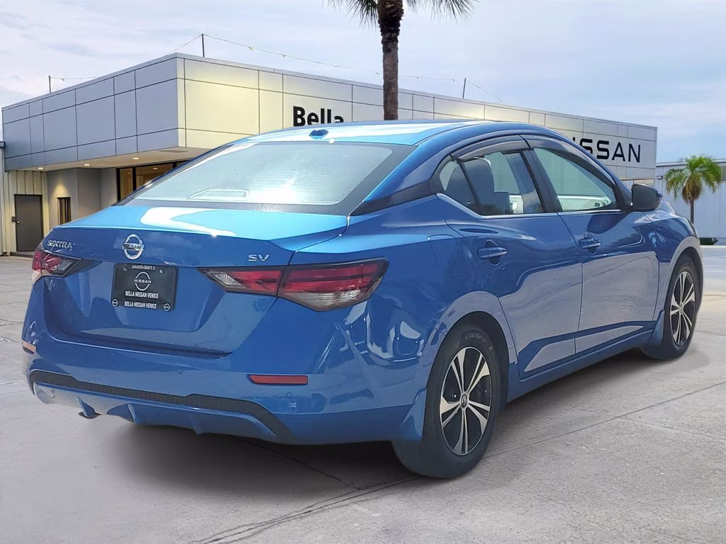 2023 Electric Blue Metallic Nissan Sentra SV FWD Sedan