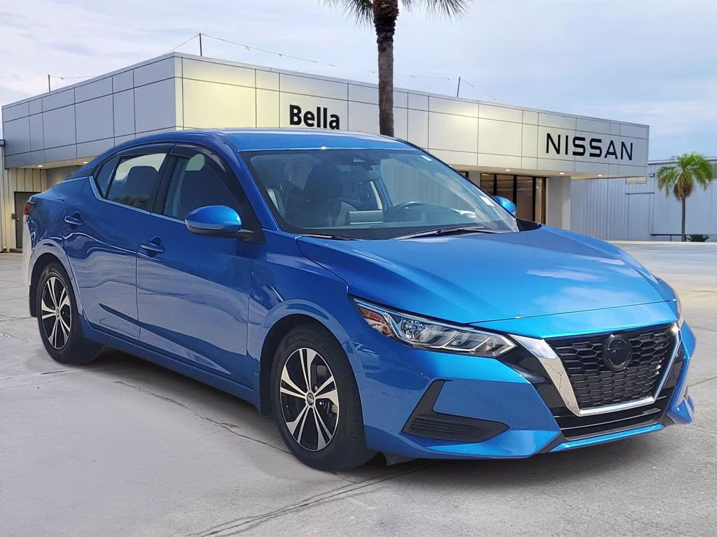 2023 Electric Blue Metallic Nissan Sentra SV FWD Sedan