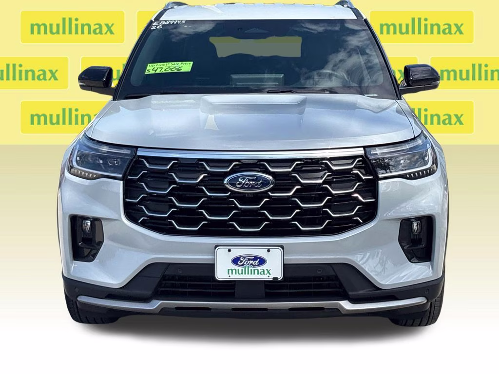 2026 Space White Metallic Ford Explorer Platinum RWD SUV