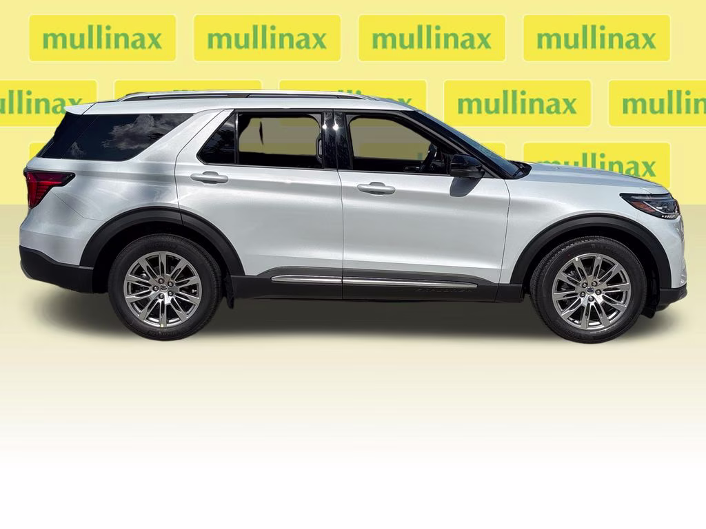 2026 Space White Metallic Ford Explorer Platinum RWD SUV