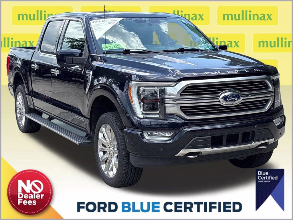 2021 Blue Metallic Ford F-150 Limited 4X4 Truck
