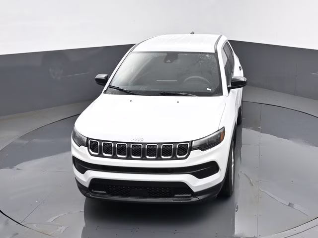 2023 Bright White Clearcoat Jeep Compass Sport 4X4 SUV