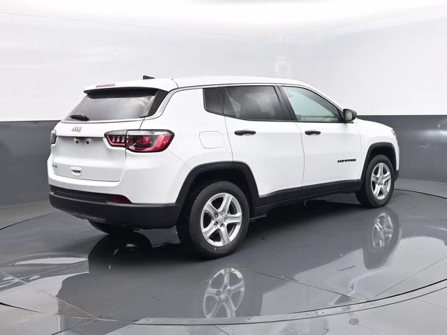 2023 Bright White Clearcoat Jeep Compass Sport 4X4 SUV