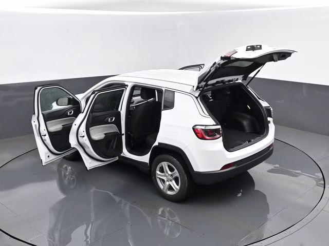 2023 Bright White Clearcoat Jeep Compass Sport 4X4 SUV
