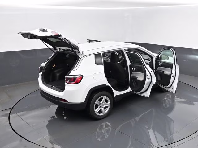 2023 Bright White Clearcoat Jeep Compass Sport 4X4 SUV