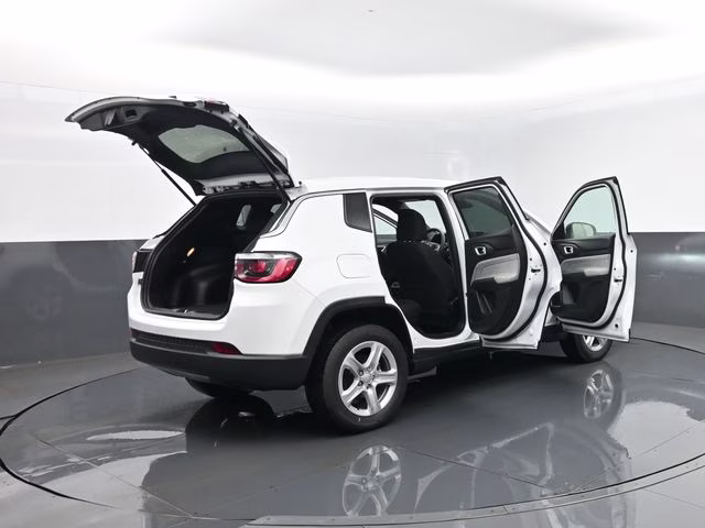 2023 Bright White Clearcoat Jeep Compass Sport 4X4 SUV