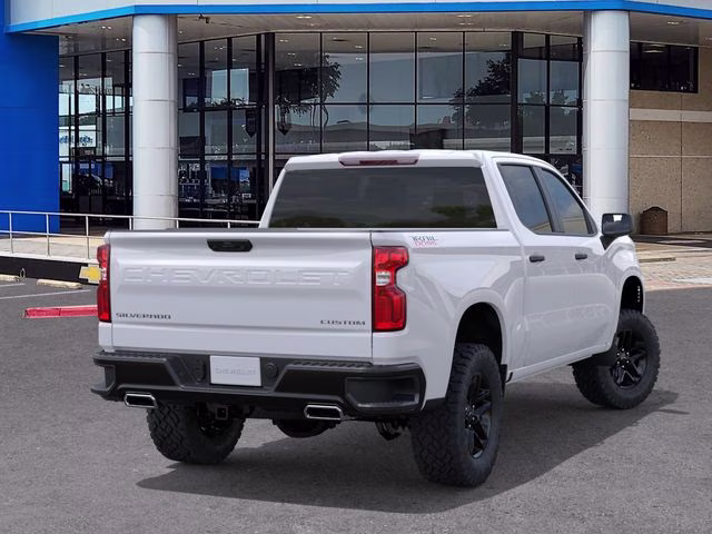 2026 Summit White Chevrolet Silverado 1500 Custom Trail Boss 4X4 Truck