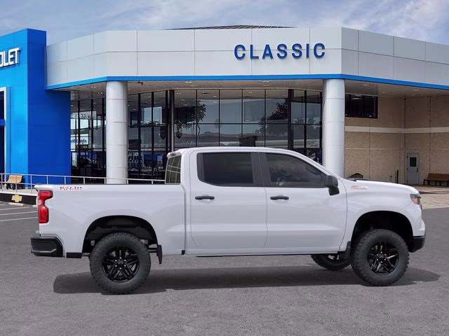 2026 Summit White Chevrolet Silverado 1500 Custom Trail Boss 4X4 Truck