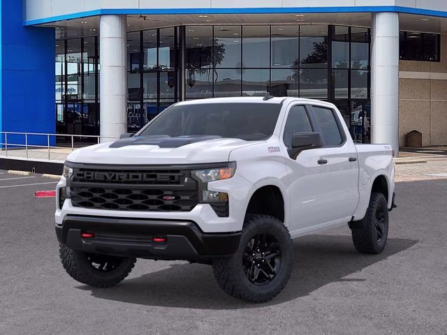 2026 Summit White Chevrolet Silverado 1500 Custom Trail Boss 4X4 Truck
