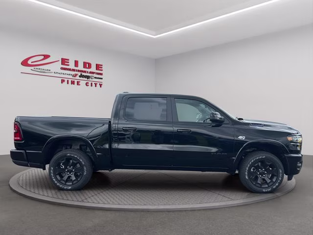 2026 Diamond Black Crystal Pearlcoat Ram 1500 Big Horn Night Edition 4X4 Truck