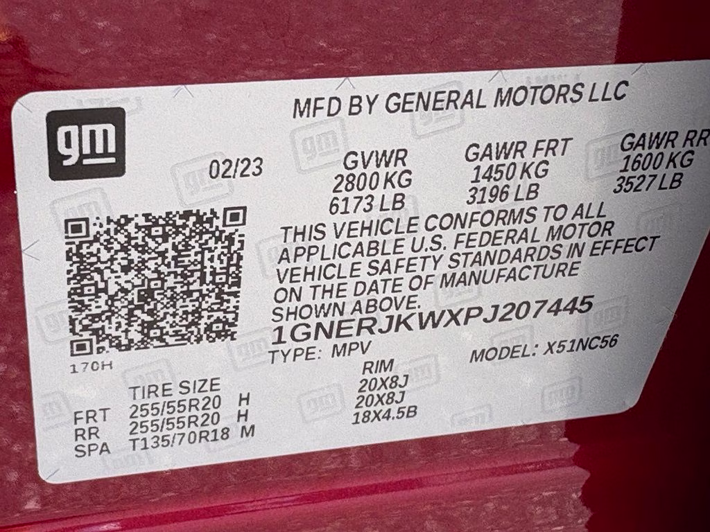 2023 Radiant Red Tintcoat Chevrolet Traverse RS FWD SUV