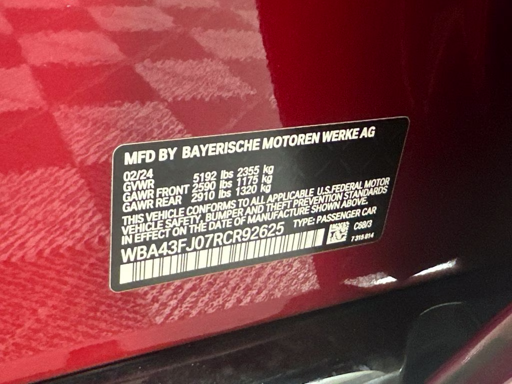 2024 Vegas Red Metallic BMW 5 Series 530i RWD Sedan