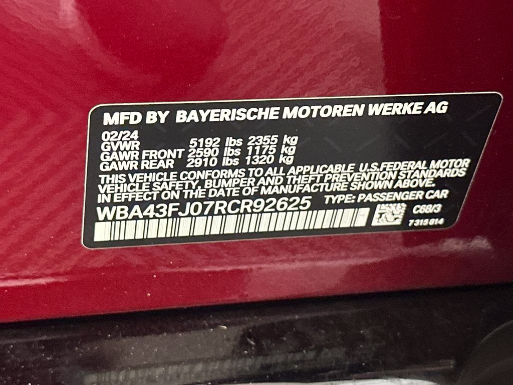 2024 Vegas Red Metallic BMW 5 Series 530i RWD Sedan