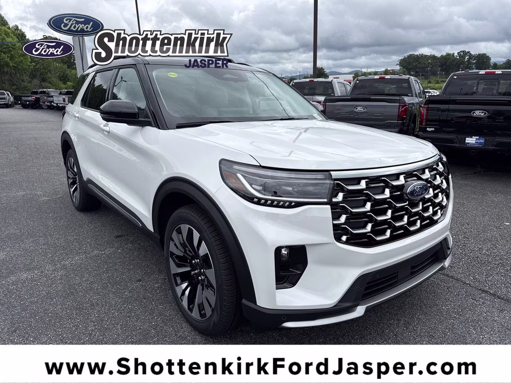 2026 White Metallic Ford Explorer Platinum 4X4 SUV
