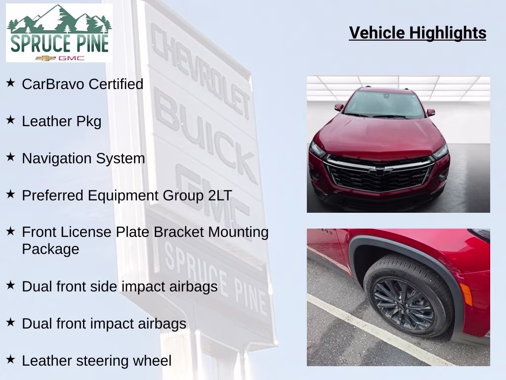 2023 Radiant Red Tintcoat Chevrolet Traverse RS FWD SUV