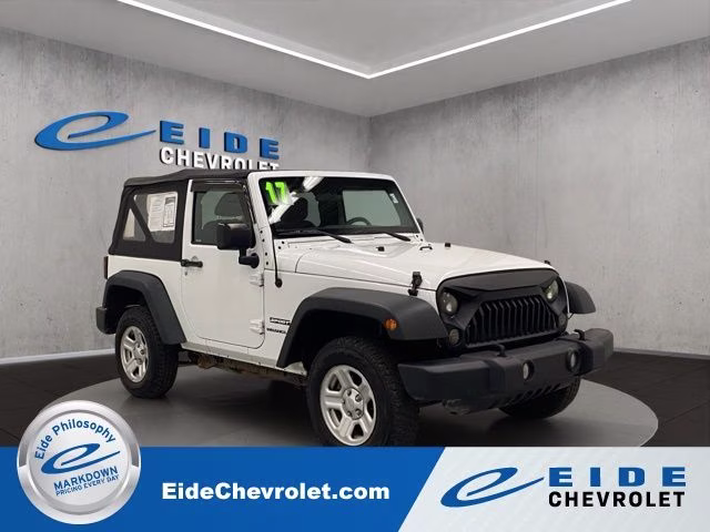 2017 Bright White Clearcoat Jeep Wrangler Sport 4X4 SUV