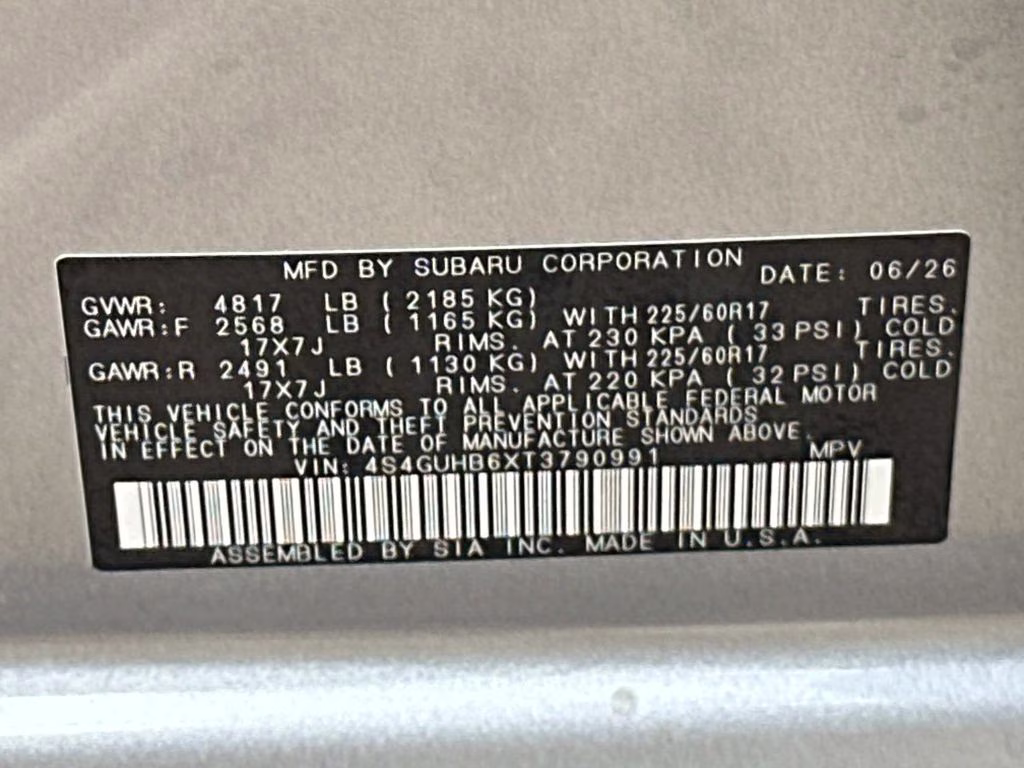 2026 Ice Silver Metallic Subaru Crosstrek Base AWD SUV