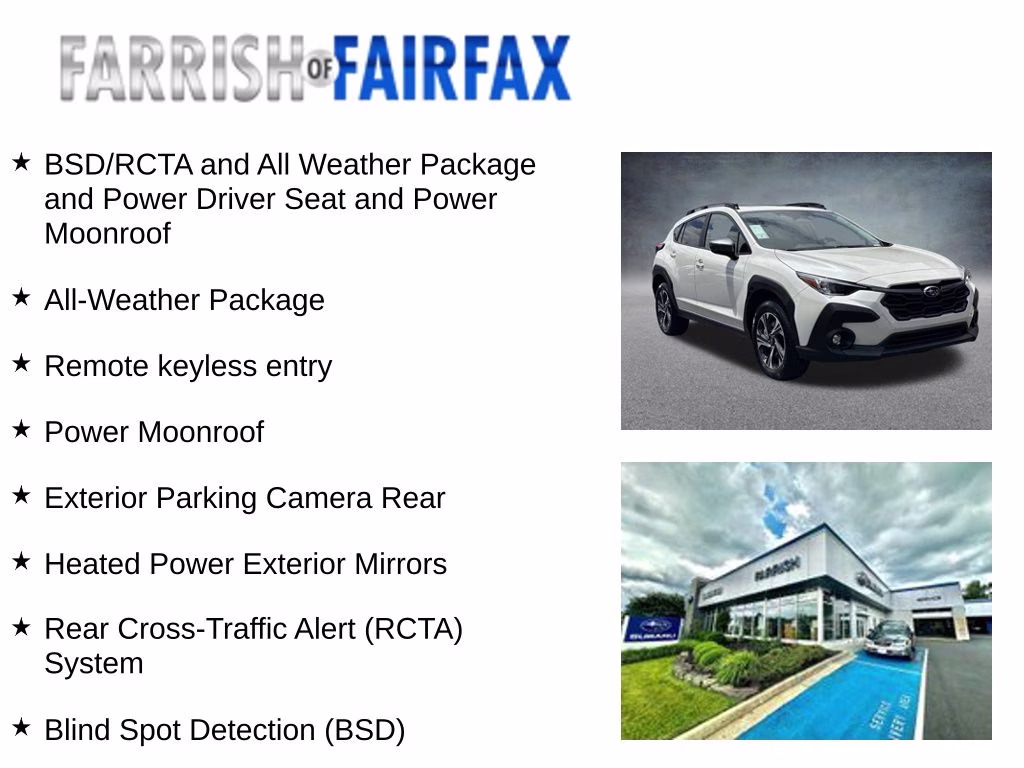 2026 Crystal White Pearl Subaru Crosstrek Premium AWD SUV