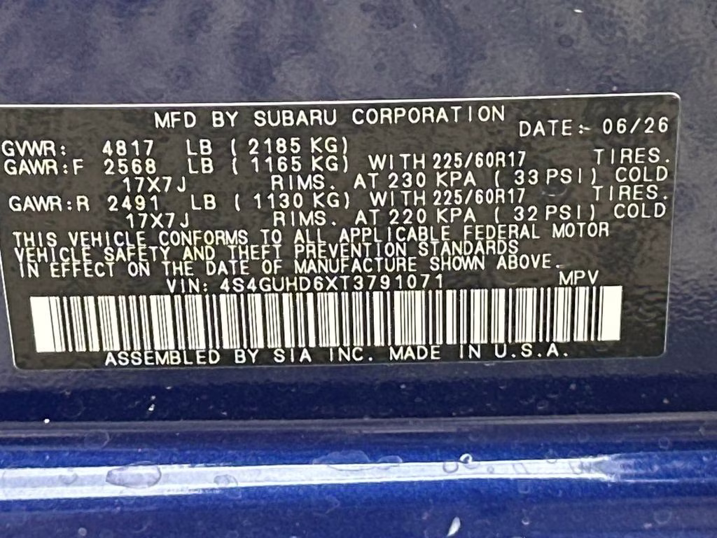 2026 Sapphire Blue Pearl Subaru Crosstrek Premium AWD SUV