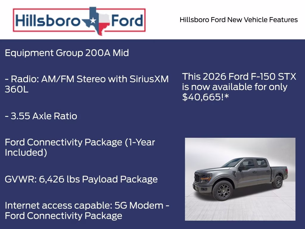 2026 Carbonized Gray Metallic Ford F-150 STX RWD Truck