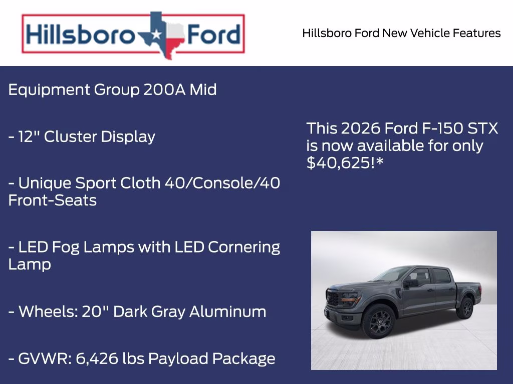 2026 Carbonized Gray Metallic Ford F-150 STX RWD Truck