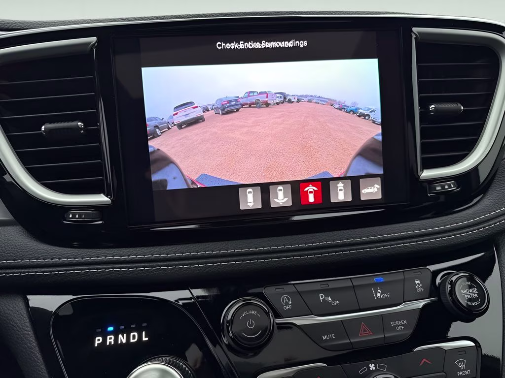 2026 Red Hot Pearlcoat Chrysler Pacifica Select Uconnect Theater Family Group II AWD Van