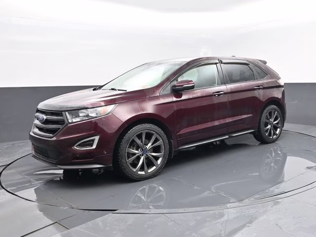2017 Burgundy Ford Edge Sport AWD SUV