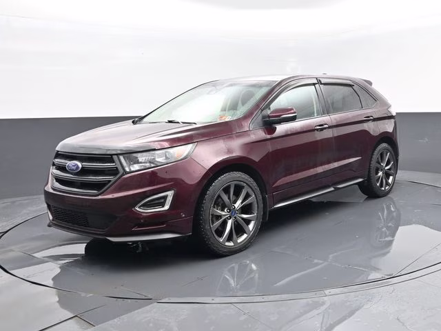 2017 Burgundy Ford Edge Sport AWD SUV