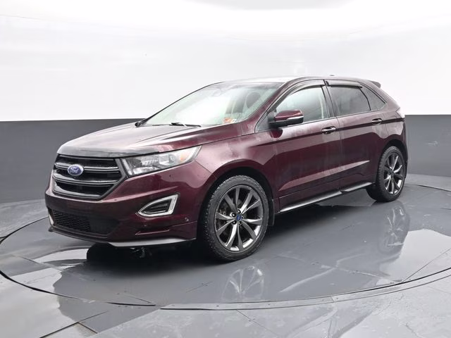 2017 Burgundy Ford Edge Sport AWD SUV
