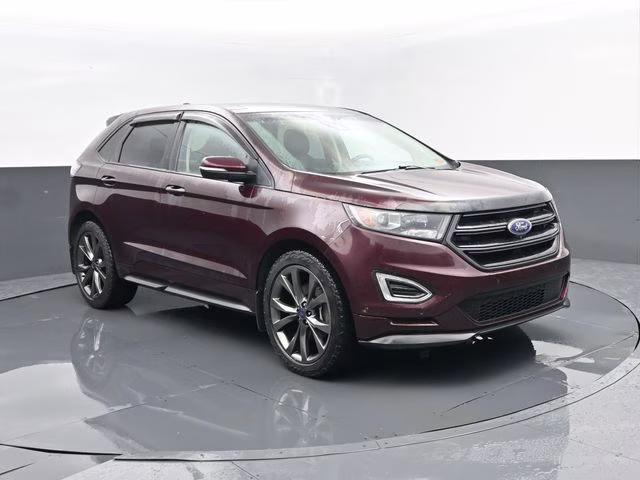 2017 Burgundy Ford Edge Sport AWD SUV