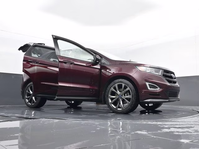 2017 Burgundy Ford Edge Sport AWD SUV