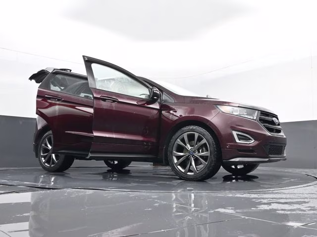 2017 Burgundy Ford Edge Sport AWD SUV