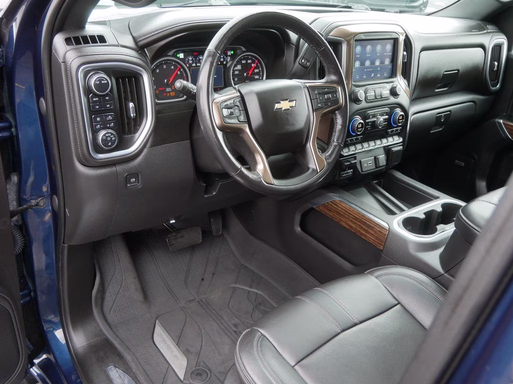 2021 Northsky Blue Metallic Chevrolet Silverado 1500 High Country 4X4 Truck