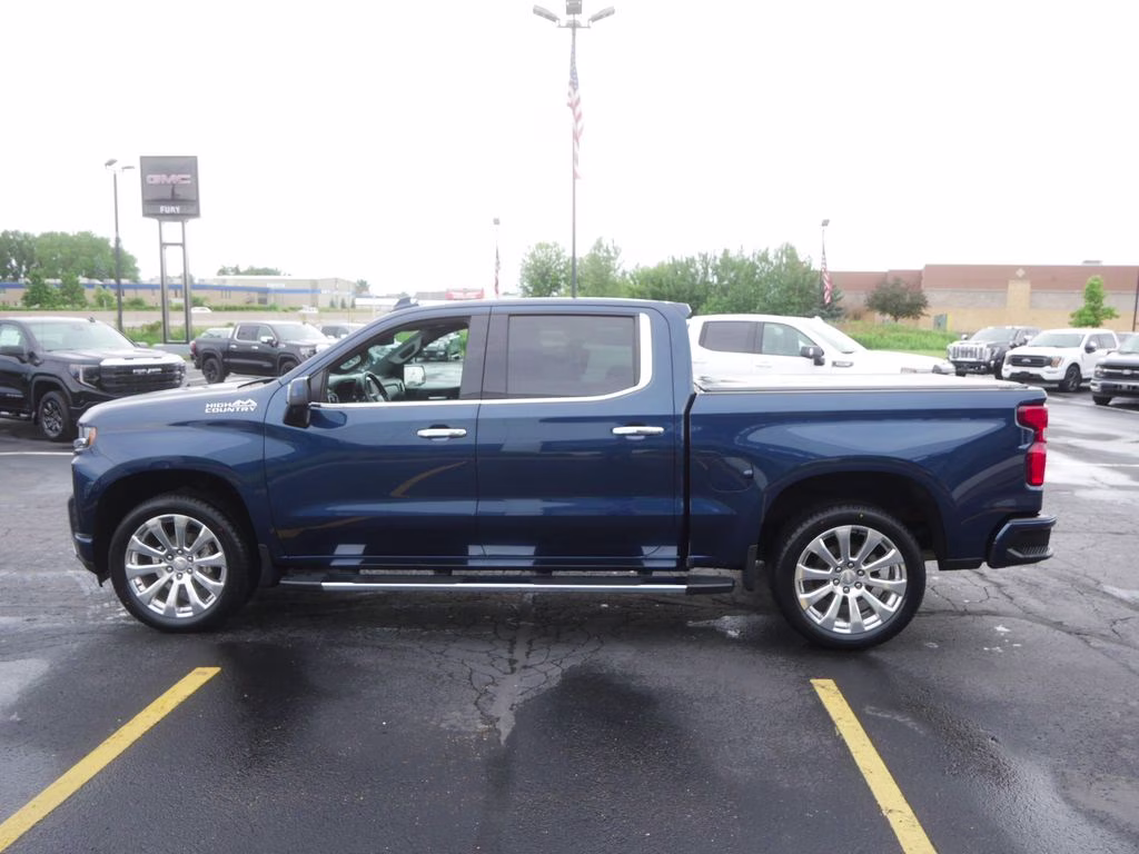 2021 Northsky Blue Metallic Chevrolet Silverado 1500 High Country 4X4 Truck