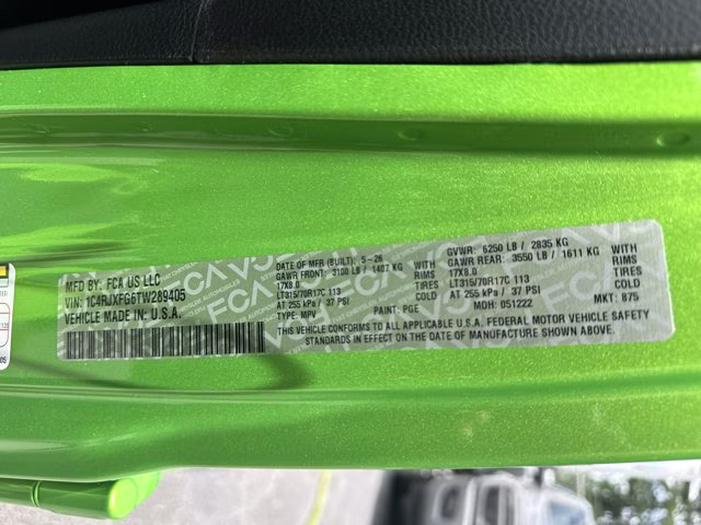 2026 Mojito Clearcoat Jeep Wrangler Rubicon X 4X4 Convertible