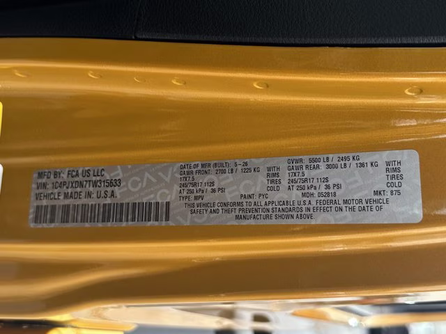 2026 Goldilocks Jeep Wrangler Sport S 4X4 Convertible