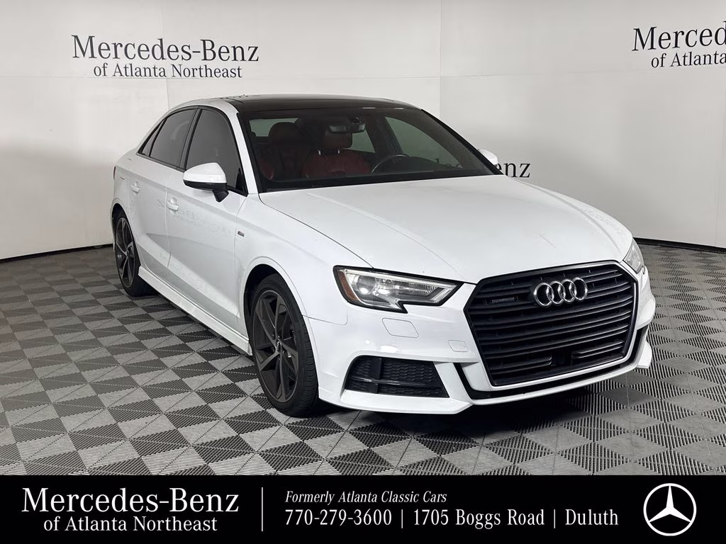 2020 White Audi A3 AWD Sedan