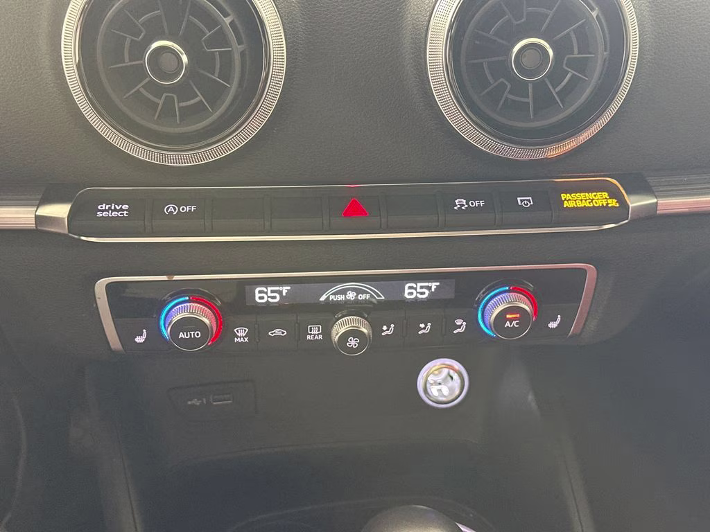 2020 White Audi A3 AWD Sedan
