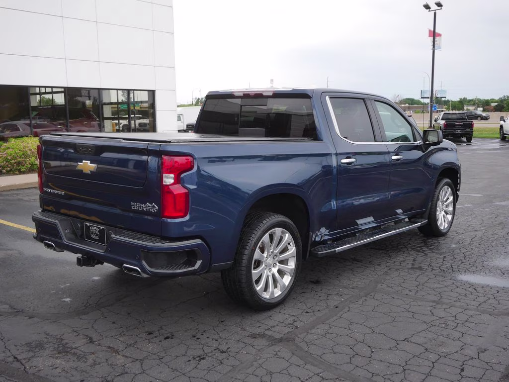 2021 Northsky Blue Metallic Chevrolet Silverado 1500 High Country 4X4 Truck
