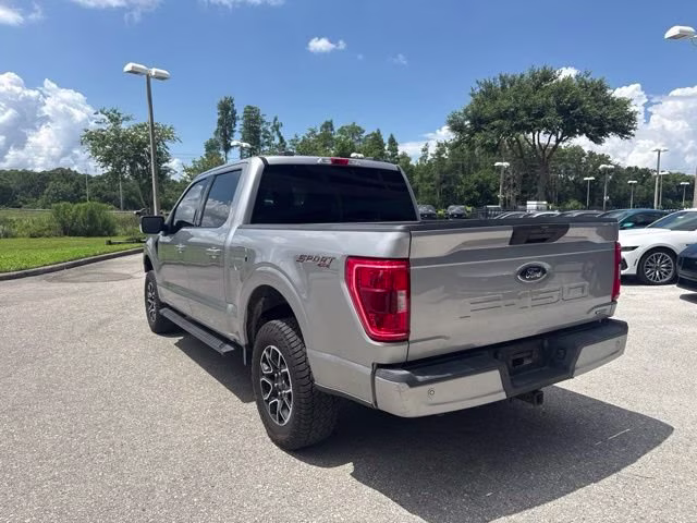 2021 Iconic Silver Metallic Ford F-150 XLT Crew Cab Pickup 4X4 Truck