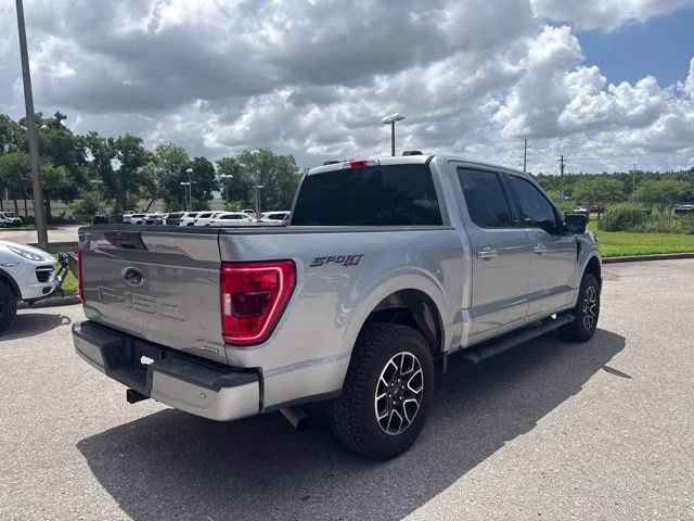 2021 Iconic Silver Metallic Ford F-150 XLT Crew Cab Pickup 4X4 Truck