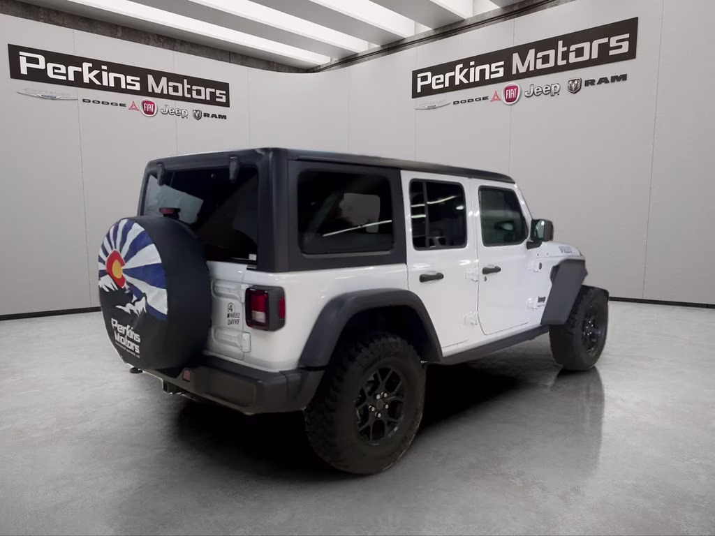2025 Bright White Clearcoat Jeep Wrangler 4xe Willys 4X4 SUV