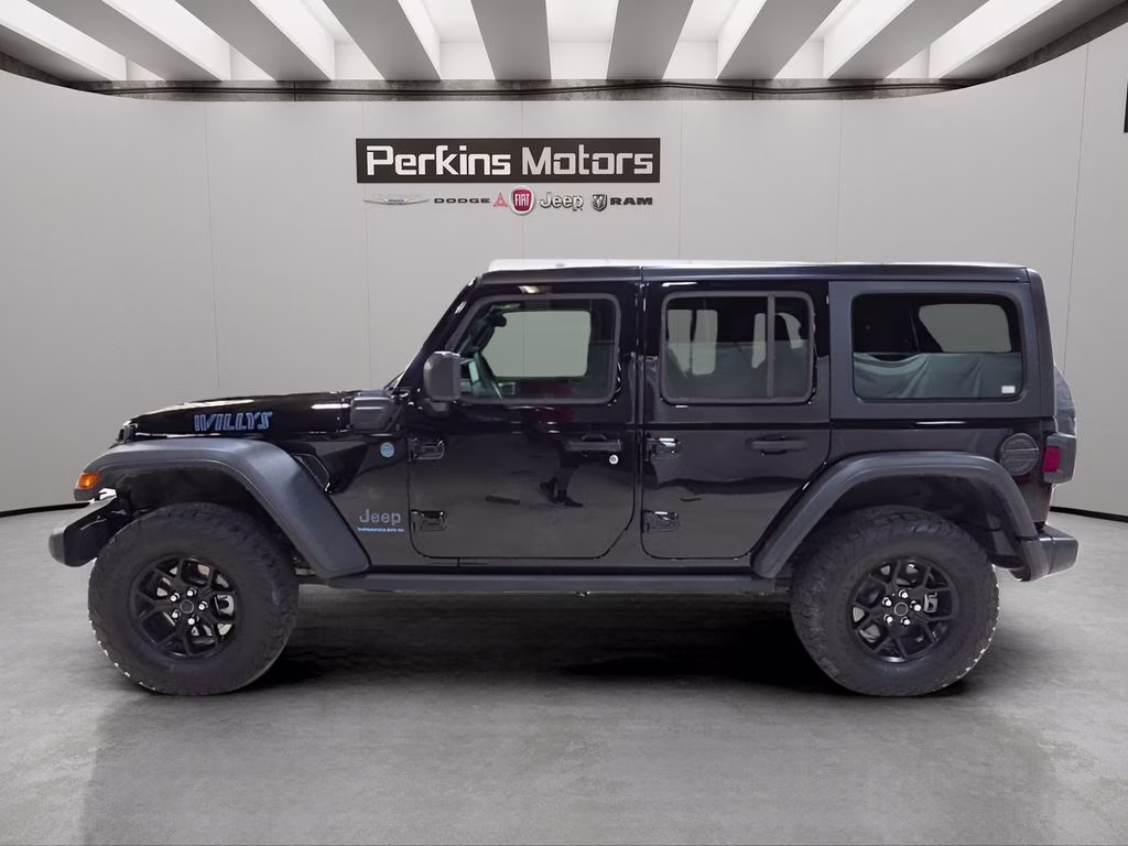 2025 Black Clearcoat Jeep Wrangler 4xe Willys 4X4 SUV