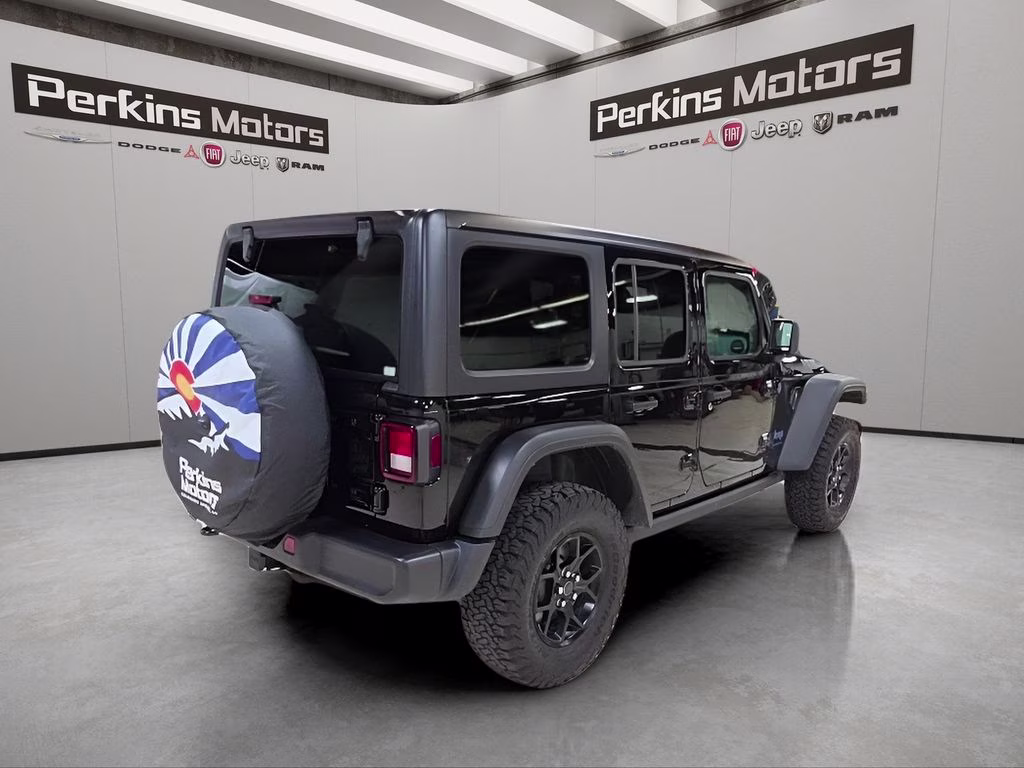 2025 Black Clearcoat Jeep Wrangler 4xe Willys 4X4 SUV