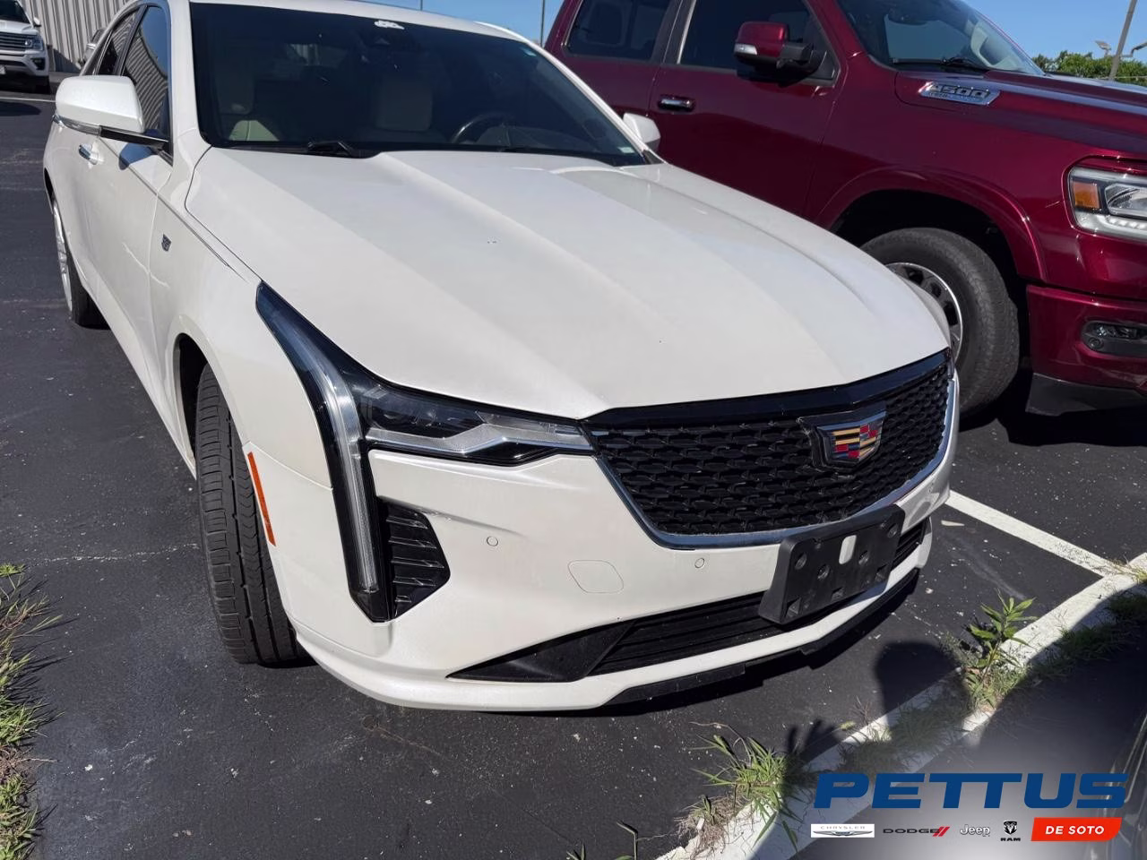 2020 WHITE Cadillac CT4 Premium Luxury RWD Sedan