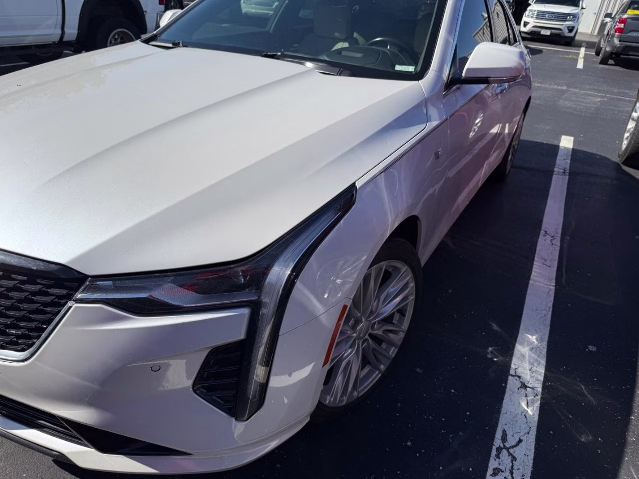 2020 WHITE Cadillac CT4 Premium Luxury RWD Sedan