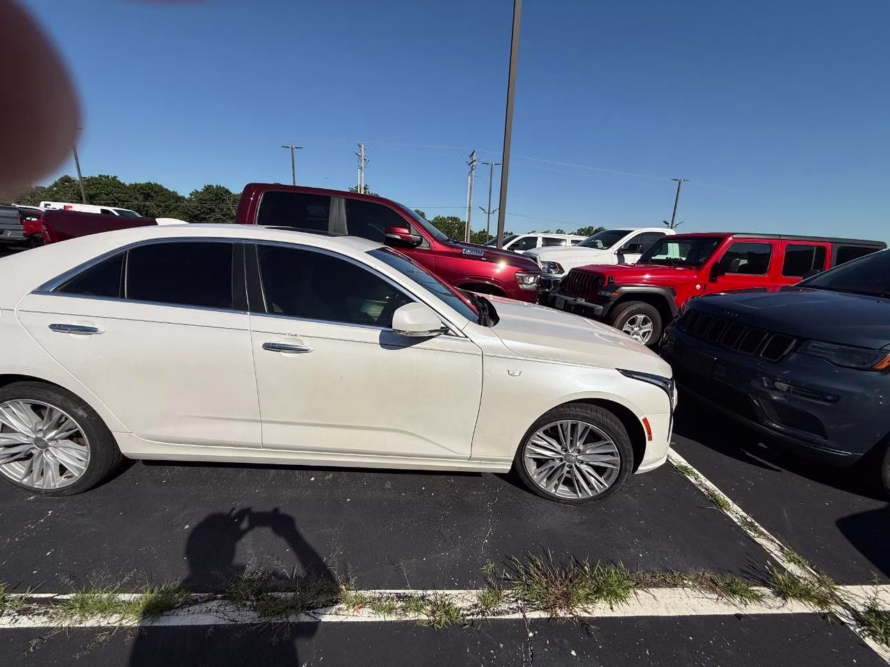 2020 WHITE Cadillac CT4 Premium Luxury RWD Sedan