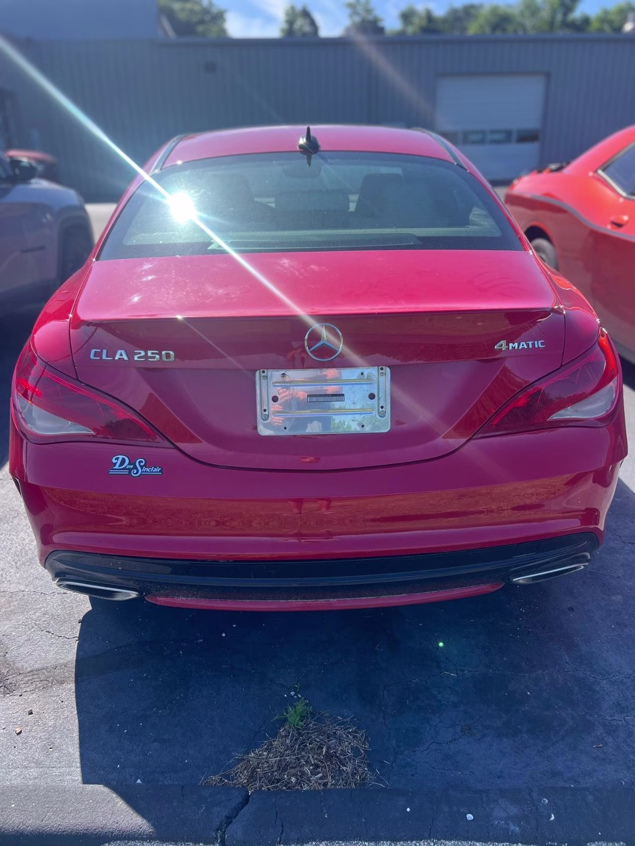 2018 RED Mercedes-Benz CLA CLA 250 AWD Sedan