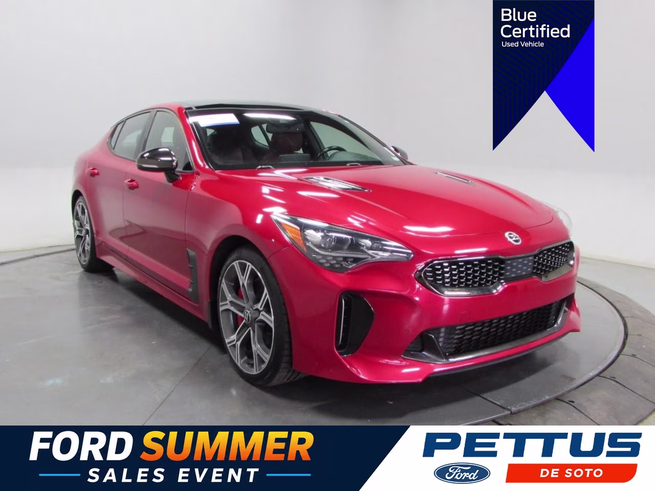 2018 HiChroma Red Kia Stinger GT2 AWD Sedan