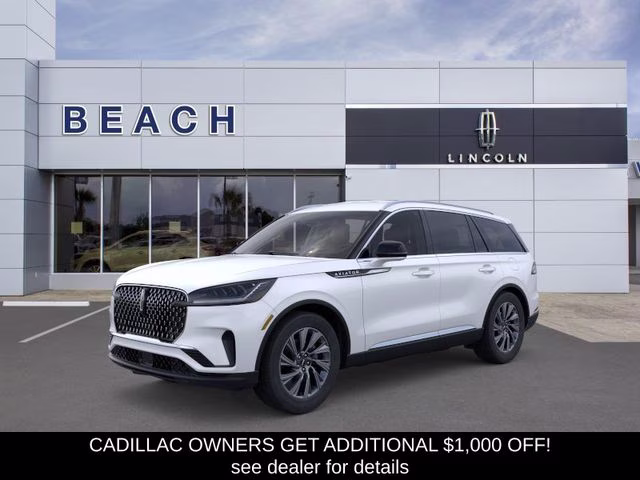2026 Pristine White Metallic Tri-Coat Lincoln Aviator Premiere RWD 5 Door